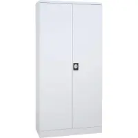 Gürkan Stahlschrank 109381 lichtgrau 92,0 x 50,0 x 195,0 cm, aufgebaut