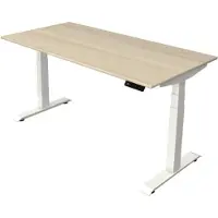 Theo Kerkmann Büromöbelfabrik GmbH & Co. KG Kerkmann Schreibtisch Sitz-Stehtisch Move 4 weiss 180x80x64-129cm elektr. höhenverstellbar ahorn