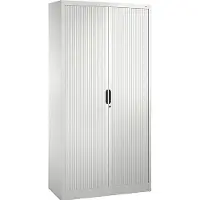 C+P Rollladenschrank Omnispace, 5 OH, abschließbar, B 1000 x T 420 x H 1980 mm, Stahl/Kunststoff, verkehrsweiß