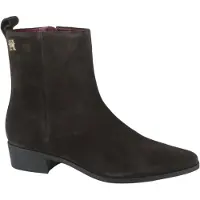 Tommy Hilfiger Damen Stiefeletten Low Cowboy Flat - Braun - Größe 41