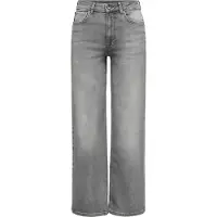 ONLY Graue Damen Jeans Schlaghose mit klassischem Five-Pocket-Schnitt