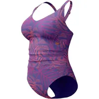 Speedo Damen Badeanzug Womens Shaping Printed V Neck 1 Piece