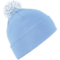 Beechfield - Mütze für Herren/Damen Unisex (Himmelblau/Weiß)