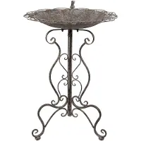Clayre & Eef Vogelfutterhaus Ø 52x76 cm Braun Metall