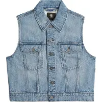 G-Star Shrunken Denim Weste - Hellblau - Damen - XS