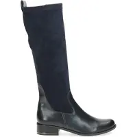 Caprice Damen Stiefel Langschaft Reißverschluss Blockabsatz modisch 9-25514-41, Größe:39 EU, Farbe:Blau