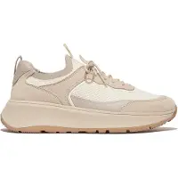FitFlop FitFlop F-Mode Suede/Knit Flatform Slip-On Laced Sneakers BEIGE 36