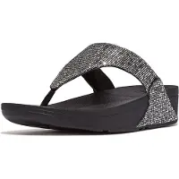 Original Brands FITFLOP FitFlop Lulu Toe Post - Glitterball SILVER 42