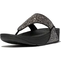 FitFlop Lulu Multi In Black Glitter For Women – 4 UK - 37 EU - 6 US / Black Shiny