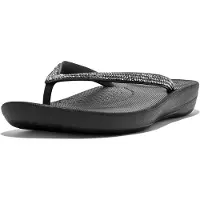 FitFlop Zehentrenner Iqushion Sparkle Schwarz Damen-Schuhgröße 38