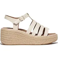 Original Brands FITFLOP FitFlop Platfforms Espadr. Leather Fisherman Wedge Sandals BEIGE 39