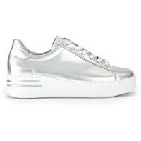 Gabor FLORENZ Damenschuhe - Halbschuhe - Sneaker silber Freizeit NEU