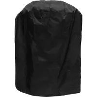 QUVIO BBQ-Schutzhülle - BBQ-Zubehör - Rund - Wasserdicht - Schwarz - 50 x 50 x 70 cm (lxbxh)
