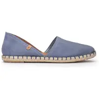 Verbenas Carmen Damen Ballerina, Espadrille, Leder, Sea (helblau) Slip On - Damenschuhe Slipper / Trotteur, Blau, leder