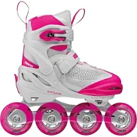 Roces - "Moody X" Inline-Skates für Mädchen PP12504 (30,5 EU - 35 EU) (Weiß/Pink)