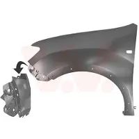VAN WEZEL Kotflügel 1509655 vorne links für DACIA