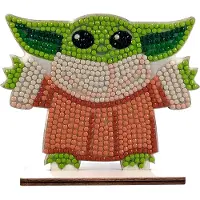 Craft Buddy - Diamant-Stickerei-Kit - Grogu Crystal-Art-1493