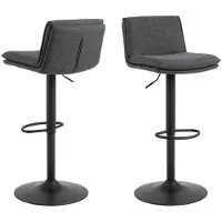 Actona Barhocker GROUP "Flynn", grau (dunkelgrau), B:44cm H:107cm T:53cm, Hocker, Barhocker, Barhocker, Basel dunkelgrau, Trompete Gestell, 2 stk