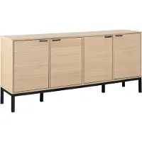 Ebuy24 Kensington Sideboard 4 Türen 4 Regale Eichen Nachbildung.