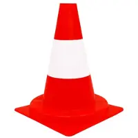 Wemas Verkehrsleitkegel PVC orange/weiß 320 mm