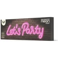 Forever Light Neon PLEXI LED LET'S PARTY pink FPNE20 Dekorative Beleuchtung zum Aufhängen