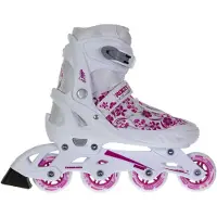 Roces Compy 8.0 Inline-Skates Softboot Mädchen Weiß/Rosa Größe 34-37