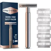 Gillette Doppelt beschichteter Rasierhobel + 5 Rasierklingen
