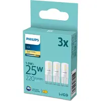 Philips LED pre Spot 1,9W827 (25W) 3-pak G9