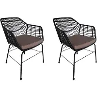 HOME DELUXE Gartenstuhl inkl. Sitzkissen TARA - 63 x 60 x 82 cm wetterfest | Gartensessel, Terrassenstühle, Gartenstühle, Gartenmöbel