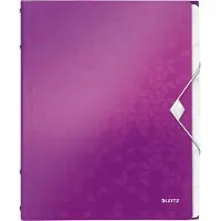 Leitz WOW, A4, Polypropylen (PP), Metallisch, Violett, 200 Blätter, 260 mm, 17 mm