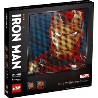 LEGO 31199 Art Marvel Studios Iron Man - Kunstbild, Wanddeko und Poster zum Basteln, DIY Puzzle für Erwachsene, tolles Geschenk