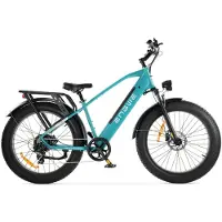 ENGWE E26 Elektrisches Fatbike - E-Bike - Hoher Einstieg - 26 Zoll - 250W Motor - 7 Gänge - 140 km Reichweite - Hydraulische Scheibenbremsen - Blau