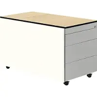 Mauser Schubladencontainer mit Rollen