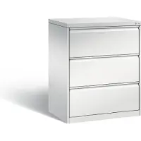 C+P CP-Möbel Hängeregisterschrank Acurado C2000, 2-bahnig, 3 Schübe, lichtgrau