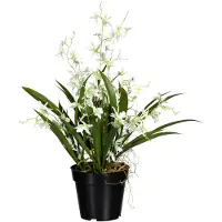 Creativ Green Kunstblume Orchidee, Oncydie, Dancing Queen, weiß, im Topf, Höhe 60 cm