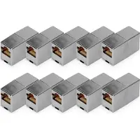Digitus CAT 5e, Klasse D, RJ45 Modulare Kupplung - 10 Stk., RJ-45, RJ-45, Silber