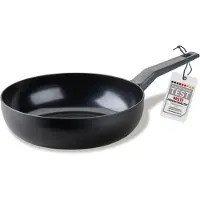 Fackelmann Wokpfanne 28cm Statement Keramik beschichteter Wok - Pfanne aus recyceltem Aluminium mit Antihaft-Beschichtung, Wabenbodenstruktur Für alle Herdarten inklusive Induktion, PFAS-frei