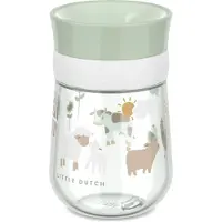 Mepal Kinderbecher "360 Trinklernbecher Mio (2025) 300 ml", grün (little farm), Silikon, Trinkgefäße, Kinderbecher