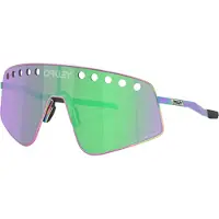 Oakley - Sonnenbrille - Sutro TI Sweep Polished Oil Slick Prizm Road Jade aus Titan - Violett