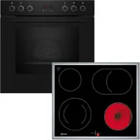 NEFF Einbauherd-Set, E2CCG6AK3 + M16SRF0L0, Einbau-Herd, Elektrokochfeld, EX4PB0
