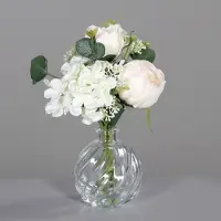Dpi Kunstblume Bouquet in Vase - weiß