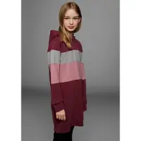 Kidsworld Sweatkleid Eingrifftaschen lang, sportliches Streifendesign, aus Baumwollmischung, Langarm