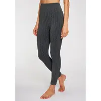 Lavana Strickstrumpfleggings "Blickdicht, warme Strumpfhose ohne Fuß, Damen" 1 Stk. mit Zopfmuster und innen weich angeraut