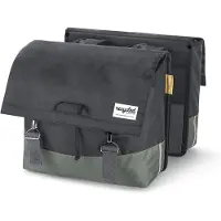 URBAN PROOF recycling Fahrradtasche DOUBLE 40L grau/grün