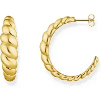 Thomas Sabo Creolen organische Formen vergoldet