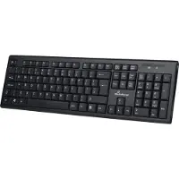 MediaRange MROS111, Volle Größe (100%), Kabellos, RF Wireless, Membran Key Switch, QWERTZ, Schwarz