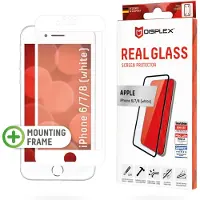 4smarts Real Glass 3D Apple 6/7/8 weiss Case-Friendly