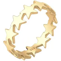 Elli Ring Sterne Astro Trend Blogger Universum 925 Silber Elli Gold