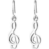 Elli Ohrringe Notenschlüssel Musik Filigran 925 Silber Elli Silber