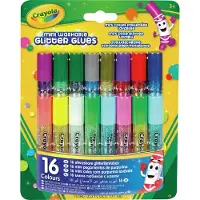 Crayola kleberohre Glitter GluePip Squeks Junior 16-teilig